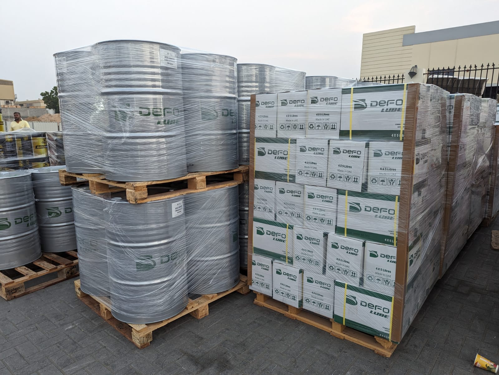 DEFO lubricant stock ready for distribution