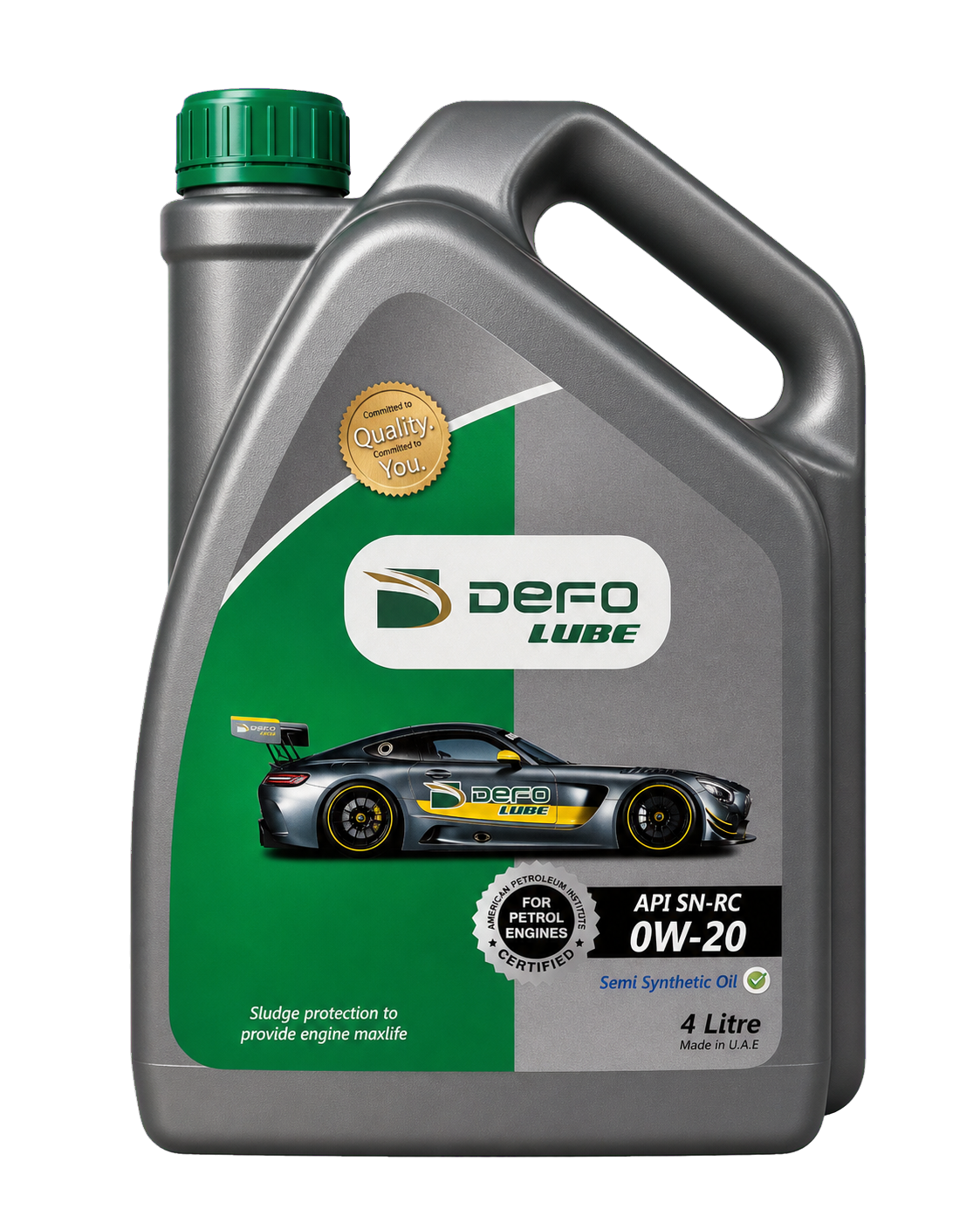 DEFO LUBE SAE 0W-20 lubricant bottle