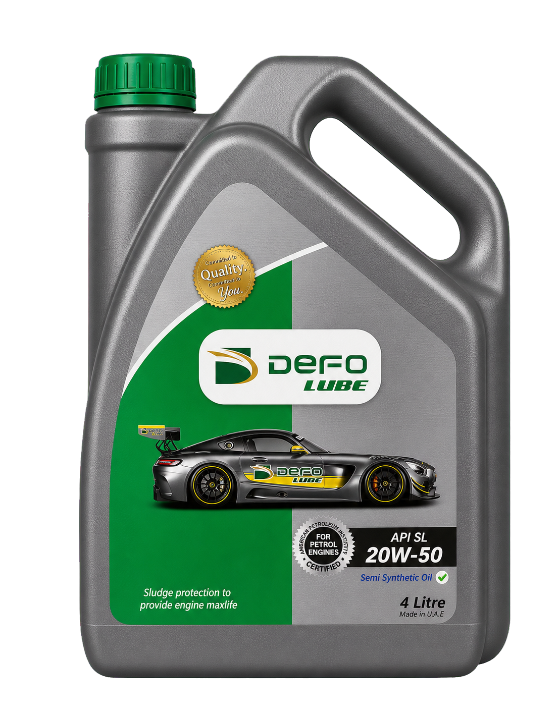 DEFO LUBE SAE 20W-50 lubricant bottle